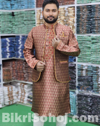 ম্যাচিং কটি-পাঞ্জাবী।